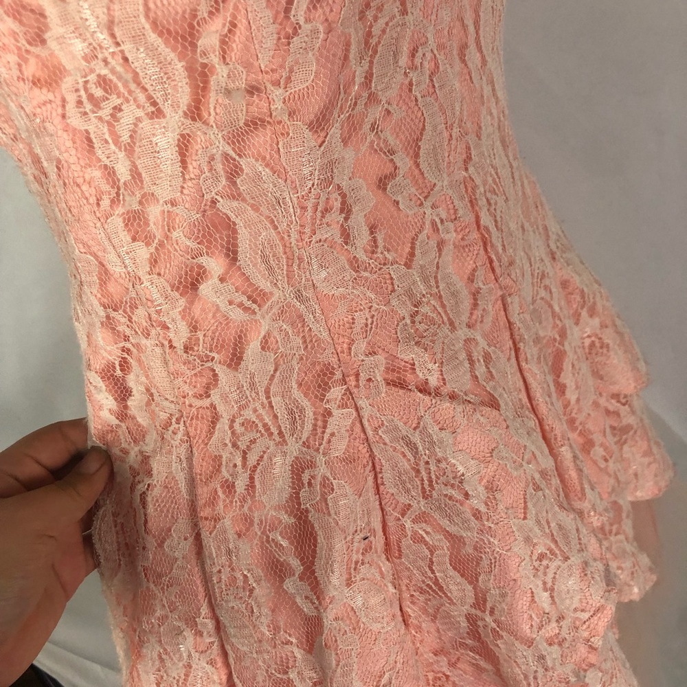 Strapless Rhinestone flower Dress - Picture 6 of 9